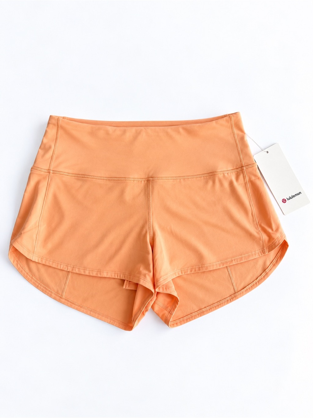 Lululemon Speed Up High-Rise Lined Shorts 2.5” Size 10 Peach NWT